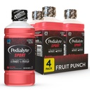 Pedialyte Sport Electrolite Drink, Fast Hidration with 5 Key Electrolite for Muscle Duction Before, During, Fruit Punch, 1 Liser, Pack of 4