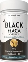 Black Maca Capsules 500mg 124; 10: 1 Ekstrak Powder 124; konsentrasi Herbal Suplemen 14; Non-GMO, Gluten- Free, Maca Root Extract 124; Premium Herbal Nutrition (60 Cacah 1)
