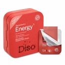 DISO - Energy - Fast- Dissoling Caffeine Strips dengan Vitamin, Strawberry Flavor, Vegan, Sugar Free, Tinggi Absorpsi, Gluten Free, Individually Wrapped, 30 Dissolable Strips
