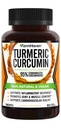 Turmeric Curcumin dengan BioPerine Black Pepper & 95% Curcuminoid, 1965mg, Absorpsi Maksimum untuk Dukungan Bersama, Katup Turmeric Non-GMO, dibuat di USA - 90 Veg Caps