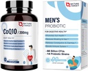 Produksi TARGET NATURE untuk Pria 60 Milyar CFUs14 Strains & CoQ10 200mg Softgels dengan PQQ Antioksidant untuk Produksi Kesehatan dan Energi