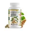 GreeNatr Ginko Biloba & Panax Ginseng Suplement - Red Ginseng Brain Suplemen Memory and Focus - Ginkgo Biloba Suplemen untuk Good Vision, Ammune System dan Imporune Devices Blood Flow - 60 tablet