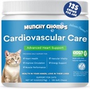 Cardio Chews for Cats - Advanced Cardiovaskular Cardicular Cardiascular Carrications - Heart Health & Circulation Support with Salmon Oil, Taurine, CoQ10 & More - Feline Supplemen Cardiak Optimal (Salmon)