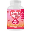Lebih baik Booty BBL Tablet - Creatine Complex Suplement for Women with Creatine Monohydrate, L- Glutamine, Collagen, and BCAA 's (90ct)