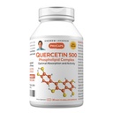 ANDREW LESSMAN Quercetin 500mg - 30 Capsules - 500 mg Unique Quercetin Phospholipid Complex, Sangat Absorbable Formula untuk Mendukung Hati sehat, Sirkulasi dan Fungsi Imune. Tidak ada Addonist.
