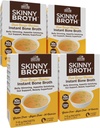 Negara FARMS Skinny Broth 7-Day Plan, Instant Chicken Bone Broth, 10G Protein, Collagen Type II, Promotes Better Ditrable, Bone Health, 7 Day Plan, 4 Pack, Paket 28- 15g