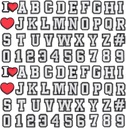 74 + 4 Pcs Letters Numbers Shoe Charms, Double A-Z Letters