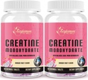 Creatine for Women 124; with Hydrolyzed Collagen, BCAA FAR4; 3G Creatine Chews for Women Booty Gain, Lean Muscles, Recovery & Energy, Vegan, Sugar Free Creatine, Powder Alternatif, 60 Servis