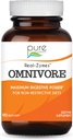 Real- Zymes ™ OMNIVORE Digetical Enzymes Supplement with Procultic for Better Ditration - Dukungan Alam untuk Bloating, Gas, Belching, Distipation, IBS, dll - 90 Caps