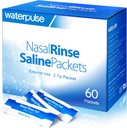Denyutan air 60 Paket Nasal Rinse, Paket Garam Neti Pot Efektif, Nasal Rinse Garam Secara Individually Dibungkus - Solusi Konvenient untuk Sinusitis, Alleries dan Cold Relief