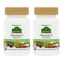 Sumber NaturesPlus dari Life Garden Vitamin C - 60 Vegan Capsules, Kembungkus 2 - Dukungan Sistem Imune - tersertifikasi Organik, Non-GMO, Gluten Bebas - 60 Total Servis