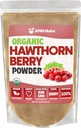 XPRS Nutra Organik Hawthorn Berry Powder - Premium USDA Organik Hawthorn Powder untuk Dukungan Kardiovaskular - Vegan Friendly HEarth Health Supplemen (16 Ounce)