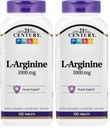 21 Century L-Arginine 100mg, Maximum Power 100 ea (Pack of 2)