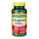 Generik Spring Valley L 'Arginine Amino Heart Supplement Kapsul, 500mg, Ukuran Nilai, 100 Cacah + 1 Mini Pill Container (Gaya & Warna Varies)