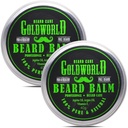 GoldWorld 2 Pack Beard Balm for Beard Grooming, Beard Care