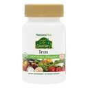 NaturesPlus Source of Life Garden Certified Organic Family Iron 18 mg Cap - 30 Vegan Capsules - Plant-Based Iron Supplement - Support Healthy Blood - Vegetarian, Gluten- Free-30