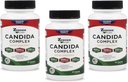 Zenesis Labs Candida Complex Cleanse Detox Acid Caprylic Acid, Oregano Extract, Propoles, Enzymes - Bulk 180 Capsules, 90 Day Supply (60 Capsules / Bottle)