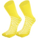 HCS Non- Slip Hospital Socks dengan Grips for Women & Men (6 Pairs) - 360 All- Around Tread None-Slip Sock, Elderly / Seniors - Hospital Grip Socks, Women, Men - Fall Risk Pairs Slippers (Yellow, Regular)