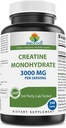 Brieofood Creatine Pil 3000 mg per Serving - 240 Tablet - Lab Partai 3 Teruji untuk kemurnian & Kualitas - Membantu Performansi Atletik Impreve