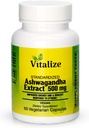 Vitalisasi - Ashwagandha Extract 124; Membuktikan Energy 124; Superb Cortisol Managor14; Vegan 124; Dietary Suplemen 14; 60 Ashwagandha Capsules 124; Ashwagandha 500mg 124; None -GMO 124; Gluten Free