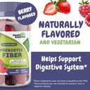 Supplied Health Berry Flavored Prebiotic Fiber Gummies - Support Digetical System Gut Cleansing, Constipation Relief - Assist with Wheight Loss Plan - Great Tasting and Easy to Swallow