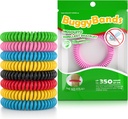 12 Pack Mosquito Repellent Brackets, Individually Wrapped, DEET Free, Natural and Waterproof Band