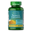 Puritan 's Pride Turmeric Curcumin 500mg, Standarized to 95% Cucuminoid, Herbal Dietary Supplemen Antioksidant Health, 180 Radpid Release Kapsul