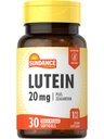 Sundance Lutein 20mg 124; 30 Softgeels 124; dengan 1244- GMO dan Gluten Free Suplemen