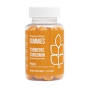 NaturesPlus Gummies Turmeric Curcumin - 60 Gummies, Peach - Support Joint, Digetical & Cardiovascular Health - Vegan, Gluten Free, Non-GMO - 30 Servis