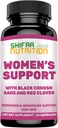 Suplemen Perempuan, Pelepasan Menopause - Dukungan untuk Hot Flashes, Mood Swings w / Black Cohosh & Red Clover Halal Vitamin, 30 Pelayan
