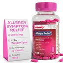 Relief Allergy Diphenhydramine HCI 25 mg - 650 Caplets - dibandingkan dengan Benadryl Allergy Ultratab - Antihistamin - Obat Alergi - Runny Nose Relief untuk Pertumbuhan - Perawatan Mata Mata