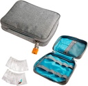 Penyimpanan obat halus dan Penyimpanan Obat-obatan Penyelundupan Botol - Kotak Perjalanan Medis Tertahan dengan Pouches Pill Pill - Slim Design Fits di Carry- ons, Totes dan Ransel