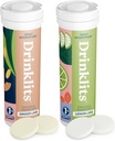 Drinklits Hydration Tablet - Electrolytes & Vitamin 126; Ginger- Lime dan Lime - 2 Pack (20 Servings)