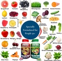 Fruit & Veggie Whole Food Supplement - Formulated for Senior for Max Absorpsi - 90 Fruit Kapsules dan 90 Veggie Kapsul - 1 Set
