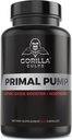 Gorilla Gulps - Primal Pompa Nitric Oxide Supplemen Nootropic 1500mg Nitroigin L Arginine & Beet Root for Muscle Growth, Pumps, Blood Flow, Energy & Focus