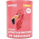 BRIDMAN Fitmingo Vegan Powder dengan Inositol, Collagen Boosters, Hyaluronic Acid dan Vitamin 124; Low Carb, Dairy Free, Low Calorie 124; 23g Plant Based Blueberry Protein Poader dengan Myo- Inositol