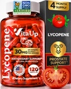 Suplemen Lycopene untuk Men - USA Membuat Prostate Suplemen untuk Pria dengan Ekstrak Tomato Natural - Tambahan Lycopene Non-GMO untuk Prostate, Skin & Antioksidant - 120 Count