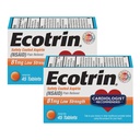Esotrin Low Strength Safety Coated Aspirin, NSAID 81mg, 45 count (2 Pack)