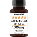 MontaHERB Artichoke Leaf Extract 1000 mg - 90 Vegetarian Capsules