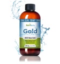 Colloidal Gold Liquid Organic Supplement by Nutrinoche - 100% Pure Nano Gold Mineral - Support Mental Clarity, Focus & Relaxation - 8 oz Bottle - Vegan, Gluten- Free - crystalline - 30 plum