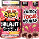 Himalaya Murni Shilajit Gummies - Potency Gold Grade Resin - Energy Boost and Imuniune Dukungan untuk Pria dan Wanita dengan Ashwagandha dan Shatavari - 120 Gummy - Strawberry & Banana