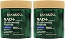 Suplemen NAD - Lipomal Nicotinamide Riboside, Resveratrol, Quercetin, NAD Nicotinamide Resveratrol 900mg, NAD + Tambahan untuk Pria dan Wanita, 80 Capsules 2 Pack