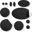 aszengear Repair Patch - Waterproof, Self - Adhesive, Tear- Cold-Heat- Resistant Nilon Polyster Perbaiki Cat, Gear, Tents (11 Pieces, Solid Black)