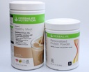 HERBALIFE (Duo) Formula 1 Heally Meal Nutres Shake Mix (Cafe Latte) dengan Personalized Protein Powder