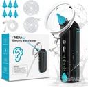 iTHERAU Wash Ear Cleaner Water Pounered Ear Electrier Ear Cleaning Kit with 4 Pressure Modes Safe & eftive Ear Flushing Kit with 6 Semprot Nozzle