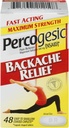 Percogesic Backache Relief Pain Reliever, Maximum Power, 48 Tablet (2 Pack)