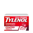 Tylenol Extra Power Pain Reducer & Fever Reducer, Round Coated Tablet, 500 mg Acetaminopenhen Pain Relief for Headache, Toothis & Minor Arthritis Pain, 24 ct