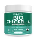 Chlorella Powder Organik - Raw & Sun- Grown - Nutrient- Derai Hijau dengan CGF (Chlorella Growth Factor), Supports Overall Welll-Being dan Vitalitas - Vegan-Friendly - 75 Servings (225g)