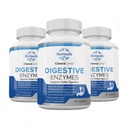 Lab Natural Digetical Enzymes & Probiotic Suplement for Adults, 180 Kapsul - Nuthentious Blend of Digetical Enzymes & Advices Probiotic for Ditraffic & Digetical Health.