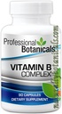 Penyelesaian Botanikal Profesional Vitamin B - 90 Vegetarian Capsules